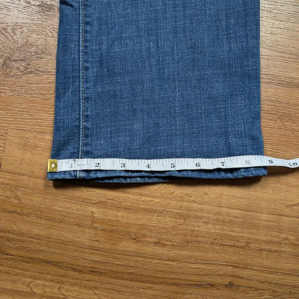 Levis Classic Bootcut Jeans Womens 16W Blue Mid Rise Dark Wash Stretch Denim